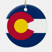 Ornement avec drapeau du Colorado (Dos)