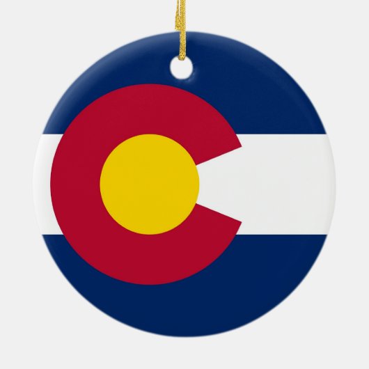 Ornement avec drapeau du Colorado (Dos)