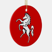 Ornement avec drapeau du comté de Kent, Angleterre (Droite)