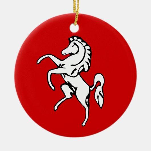 Ornement avec drapeau du comté de Kent, Angleterre (Devant)