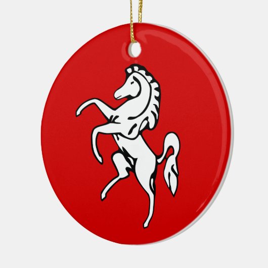 Ornement avec drapeau du comté de Kent, Angleterre (Gauche)