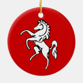 Ornement avec drapeau du comté de Kent, Angleterre (Dos)