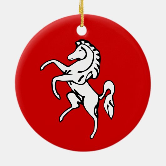 Ornement avec drapeau du comté de Kent, Angleterre (Dos)