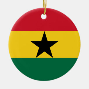 Ornement avec drapeau du Ghana