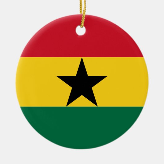 Ornement avec drapeau du Ghana (Devant)