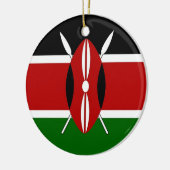 Ornement avec drapeau du Kenya (Gauche)