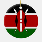 Ornement avec drapeau du Kenya (Dos)