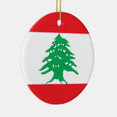 Ornement avec drapeau du Liban (Droite)