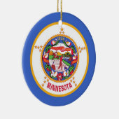 Ornement avec drapeau du Minnesota (Droite)