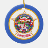 Ornement avec drapeau du Minnesota (Devant)