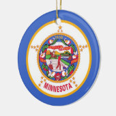 Ornement avec drapeau du Minnesota (Gauche)
