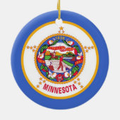 Ornement avec drapeau du Minnesota (Dos)