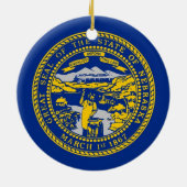 Ornement avec drapeau du Nebraska (Dos)