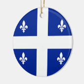 Ornement avec drapeau du Québec, Canada (Gauche)