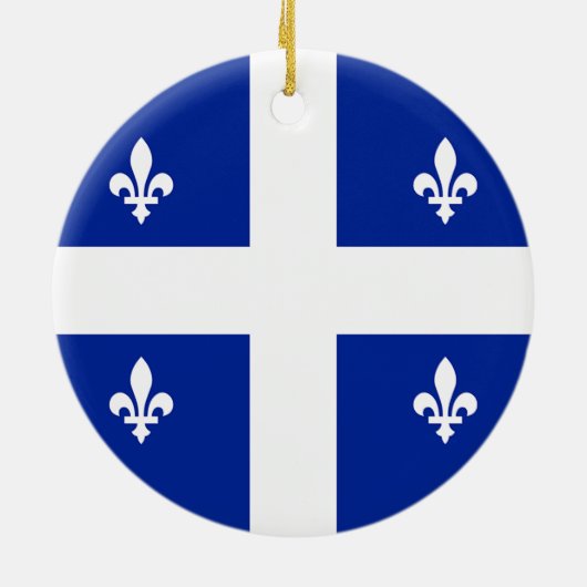 Ornement avec drapeau du Québec, Canada (Dos)