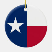 Ornement avec drapeau du Texas (Dos)