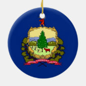 Ornement avec drapeau du Vermont (Dos)