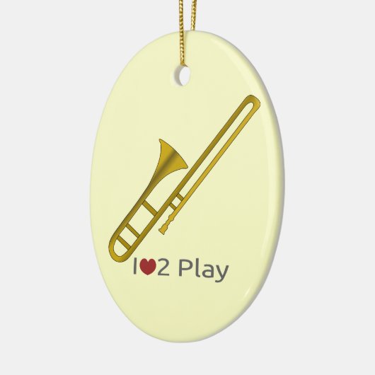 Ornement avec illustration d'un trombone (Gauche)