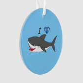 Ornement avec la conception mignonne de requins (devant)