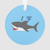 Ornement avec la conception mignonne de requins (dos)