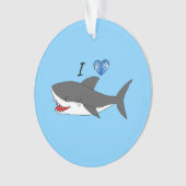 Ornement avec la conception mignonne de requins (devant)
