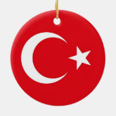 Ornement avec le drapeau de la Turquie (Dos)