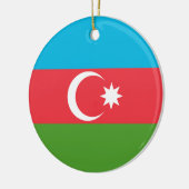 Ornement avec le drapeau de l'Azerbaïdjan (Gauche)