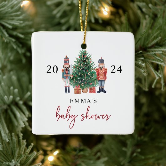 Ornement Baby shower Nutcracker