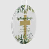 Ornement baptême avec Verse biblique (devant)