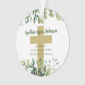 Ornement baptême avec Verse biblique (devant)