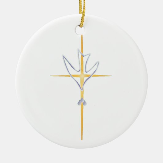 Ornement baptismal rond (Devant)