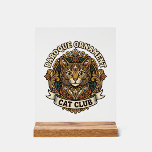 Ornement baroque Chat Cadeau amateur de chat - Orn