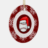 Ornement - base-ball de Père Noël (Droite)