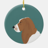 Ornement Basset Hound (Dos)