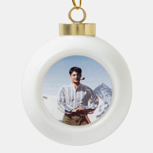 Ornement béni de Noël de Pier Giorgio Frassati (Devant)