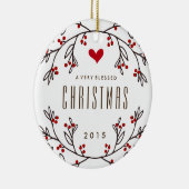 Ornement béni se sentant de photo de vacances (Droite)