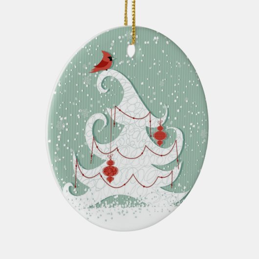 Ornement blanc d'arbre (Droite)