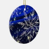 Ornement blanc de bleu de neige (Droite)