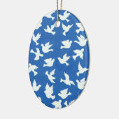 Ornement blanc de colombes (Gauche)