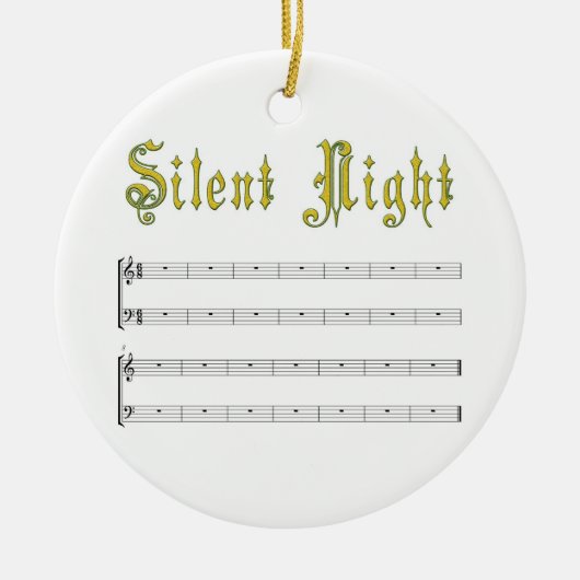 Ornement blanc de nuit silencieuse (Devant)