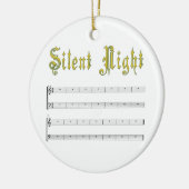Ornement blanc de nuit silencieuse (Gauche)