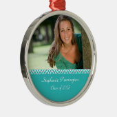 Ornement blanc de photo d'obtention du diplôme de (Droite)