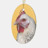 Ornement blanc de poule (Gauche)