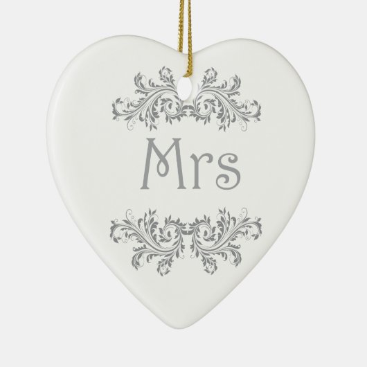 Ornement blanc et noir de M. et de Mme Wedding (Droite)