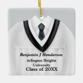 Ornement blanc et noir masculin (Devant)