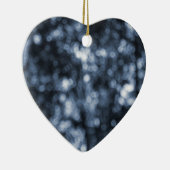 Ornement bleu de coeur de Bokeh (Droite)