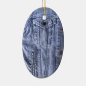 Ornement bleu de ~ de denim (Droite)