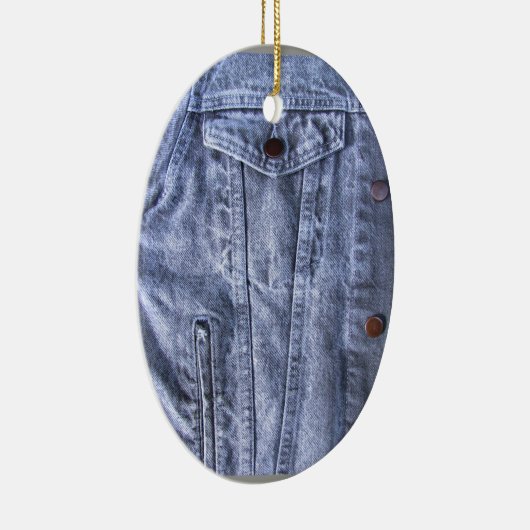 Ornement bleu de ~ de denim (Droite)