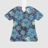 Ornement bleu de l'Hibiscus hawaïen (devant)