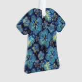 Ornement bleu de l'Hibiscus hawaïen (devant)